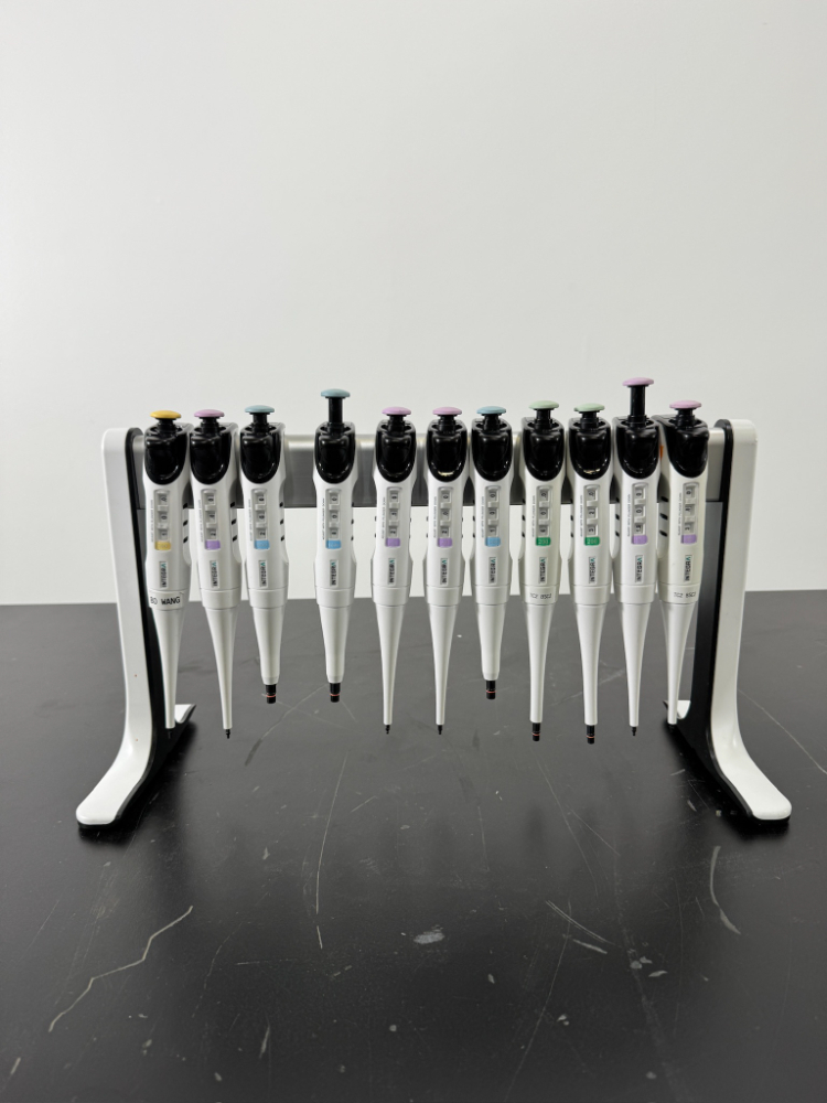 Image of Integra Single Channel Pipettes w/ Stand - Quantity 11